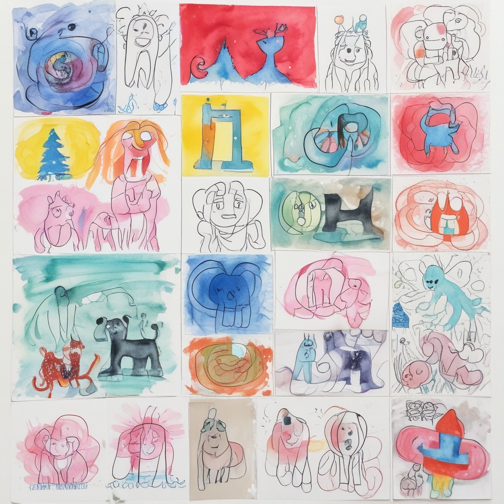 1 year old's artwork
