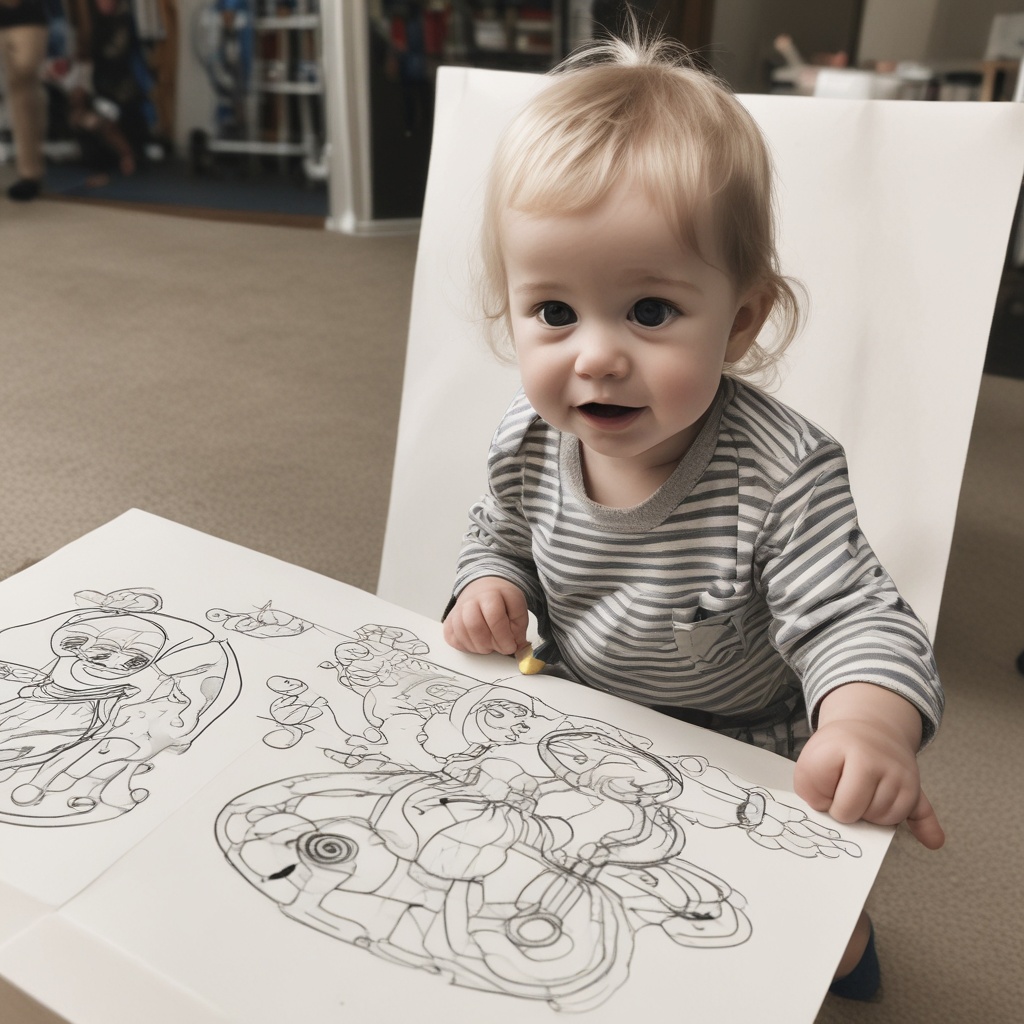 2 year old's artwork