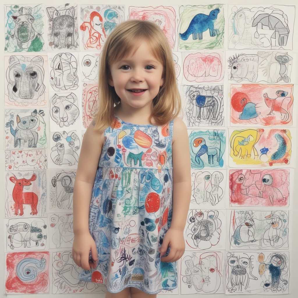 3 year old's artwork